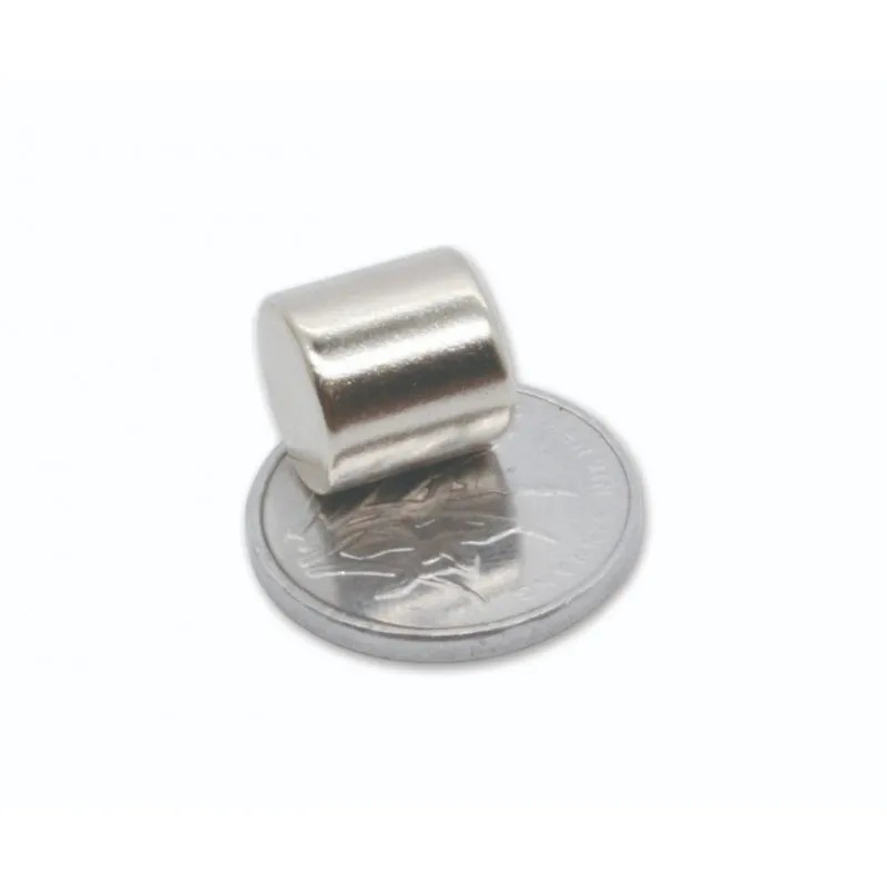 10mm x 10mm (10x10 mm) Neodymium Cylindrical Strong Magnet